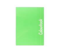 Colourbook Cartellina Con Elastico A4, Dorso 1 Cm, Verde, Cartella Portadocumenti 3 Lembi Per Scuola E Ufficio, Chiusura Con Elastico Tondo In Tinta