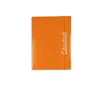 Colourbook Cartellina Portadocumenti A4, 3 Lembi In Cartone Resistente, Chiusura Con Elastico Piatto, Porta Fogli Disegni E Appunti, Uso Scuola Ufficio E Studio, Dorso Piatto, Colore Arancio