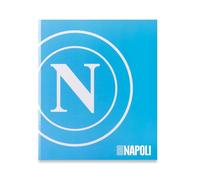 Colourbook Cartellina Portadocumenti SSC Napoli A4 Con Elastico, Cartone Plastificato Azzurro Ufficiale, Per Scuola Ufficio Disegni, Chiusura Resistente, Angoli Rinforzati