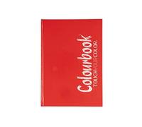 Colourbook Cartonato Plus - Quaderno Formato A4, Copertina Resistente in Cartone, 180 Pagine, 80 g/m², Rigo 4°/5° elementare Rosso