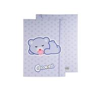 Colourbook - Chiusura con Elastico, Portadocumenti A4 Coccolotti Love&Tell, Dorso 1 cm, Dimensioni 25x35 cm (Classic Lilla)