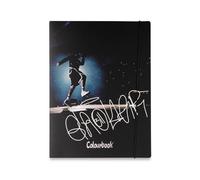 Colourbook - Chiusura con Elastico, Portadocumenti A4 Geolier, Dorso 1 cm, Dimensioni 25x35 cm (Palco)