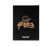 Colourbook - Chiusura con Elastico, Portadocumenti A4 Geolier, Dorso 1 cm, Dimensioni 25x35 cm (Skin)