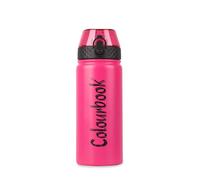 Colourbook ColorSplash - Borraccia Termica Con Cannuccia, Priva Di BPA, 500ml (Rosa Fluo)