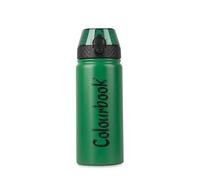 Colourbook ColorSplash - Borraccia Termica Con Cannuccia, Priva Di BPA, 500ml (Verde Scuro)