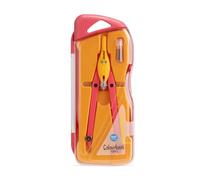 Colourbook Compasso Balaustrone Micrometrico Preciso, Privo di Nichel, Mina di Ricambio Inclusa, Design Wild Verde Militare, Per Disegno Tecnico Scuola Media Superiore