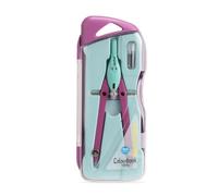 Colourbook Compasso Balaustrone Wild, Verde Militare, Compasso Di Precisione Per Disegno Tecnico E Geometria, Regolazione Micrometrica, In Metallo Resistente, Con Astuccio E Mina Di Ricambio