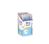 Confezione 50 penne a sfera Bi-rò Penna a sfera Tratto fluido che garantisce una scrittura morbida Punta a sfera da 1mm per un tratto medio Confezione da 50 pezzi (Blu)