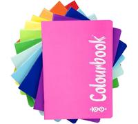 Colourbook Confezione Da 12 Quaderni A5 Maxi Cento, 80 Pagine, Carta 100 G M2, Quadretti 5 Mm, Copertine Multicolor, Scorta Scuola Per 4 E 5 Elementare Medie E Superiori