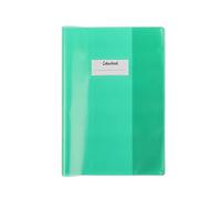Colourbook Copertina Colorata Quaderno A4, PVC Resistente, Alette Salva Angoli, Etichetta Personalizzabile, Protezione Libri E Quaderni, Verde