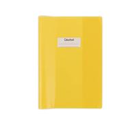 Colourbook Copertina Colorata Quaderno A4, PVC Resistente, Alette Salva Angoli, Etichetta Personalizzabile, Protezione Libri E Quaderni, Giallo