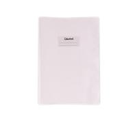Colourbook Copertina Quaderno A4 Bianco Shiny, Protezione Trasparente Con Alette Salva Angoli Ed Etichetta, In Polipropilene Resistente, Per Scuola Ufficio