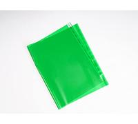 Colourbook Coprilibro Verde Semitrasparente con Adesivo - Pellicola Protettiva Riposizionabile per Quaderni e Organizzazione Materie Scolastiche