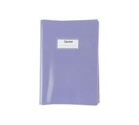 Colourbook Copriquaderno Maxi Shiny per Quaderni A4 - Copertina in Plastica Trasparente Colorata, Alette Salva Angoli, Etichetta Porta Nome, Colore Lilla Pastel