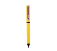 Colourbook Creativity - Penna a Sfera in Metallo, Rotazione Doppia Testa, Tratto 1 mm (Giallo)