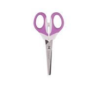Colourbook Forbici Per Mancini, Ideali Per Bambini, Punta Arrotondata, Impugnatura Ergonomica Antiscivolo Viola