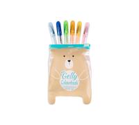Colourbook Gelly - Set Mini Penne Gel Colorate, Bustina Con Zip, 6 Colori
