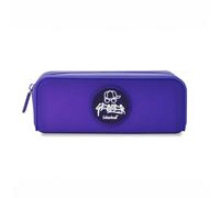 Colourbook Geolier Astuccio Portapenne Ufficiale in Silicone Morbido Soft Touch - Formato Compatto 19.5x7x5.5 cm con Chiusura Zip e Puller Resistente, Colore Viola