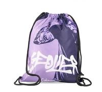 Colourbook Geolier - Sacca Apertura Coulisse, Cordini Morbidi Regolabile, Tasca Laterale, (Viola Geolier)