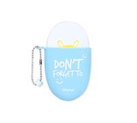 Colourbook Gomma Da Cancellare Pocket 1 Pezzo, Custodia In Silicone Con Catenella E Charm, Design Rosa O Azzurro, Accessorio Kawaii Per Astuccio Zaino Scuola Bambini E Ragazze (Azzurro)