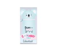 Colourbook Goommy Bunny Astuccio Portapenne 2 in 1 - Silicone Soft Touch Morbido, Design Stand-up da Scrivania a Forma di Coniglietto, Lavabile (Verde Acqua)