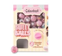 Colourbook Luna Park - Distributore Automatico Gomme da Cancellare, 40+40 Palline, Soggetti da Collezione, Sweet Balls