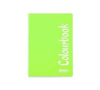 Colourbook Maxi Cento - Quaderno A5 a Quadretti con Margine Verde Chiaro con Carta Spessa 100g per Piccoli Scolari