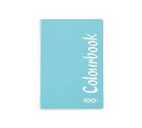 Colourbook Maxi Cento - Quaderno Formato A5, 80 Pagine, 100 g/m², Quadretti 4 millimetri Turchese