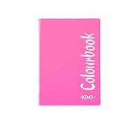 Colourbook Maxi Cento - Quaderno Formato A5, 80 Pagine, 100 g/m², Rigo 4°/5° elementare Rosa fluo