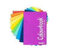 Colourbook Maxi Plus - Quaderno Formato A4, 12 Pezzi Multicolore Fluo, Quadretti 4 millimetri