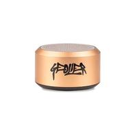 Colourbook Mini Speaker Bluetooth 3W Geolier Serie Limitata Oro, Cassa Wireless Portatile Con Scatto Remoto E Stereo TWS, Ricarica USB C, Autonomia 4 Ore, Design Premium