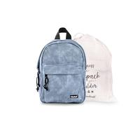 Colourbook Mini Zaino Casual 7 Litri - Zainetto Compatto Leggero per Tempo Libero e Viaggi, Dimensioni 29x21x12 cm (Spira, Blu)
