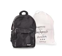 Colourbook Mini Zaino Casual 7 Litri - Zainetto Portatile e Leggero per Tempo Libero e Viaggi, 29 x 21 x 12, Scomparto Principale a Scomparsa e Tasche con Zip (Nero)