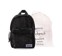 Colourbook Mini Zaino Casual Linea Velar Nero - Zainetto Urban Compatto 7 Litri, Tasca Frontale con Zip, Spallacci Regolabili, Dimensioni 29x21x12 cm