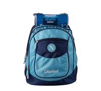 Colourbook Napoli - Zaino Scuola, Spallacci Imbottiti, 35 Litri (Azzurro)