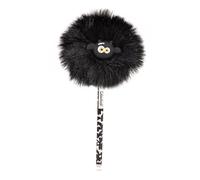 Colourbook - Penna Gel Cancellabile Halloween con Topper Puff, Morbido Pon-Pon a Tema, Inchiostro Blu (Pipistrello)