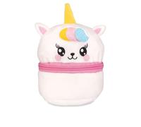 Colourbook Pochette Peluche Softy, Portaoggetti Bambina In 2 Misure Mini E Grande, 3 Design Ape Axolotl Unicorno, Con Zip, Accessorio Morbido Per Regalo Zaino E Beauty Case (Unicorno, 13x10)
