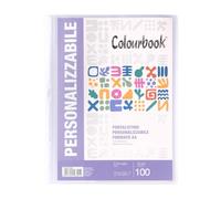 Colourbook Portalistino A4 Trasparente, Porta Listini Con 100 Buste, 21x30 cm, Polipropilene Resistente, Copertina Flessibile Personalizzabile, Ideale Per Ufficio Scuola Presentazioni
