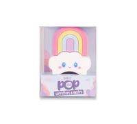 Colourbook Pull Pop Correttore a Nastro Professionale 5 mm x 8 m - Design Kawaii Arcobaleno, Tappo di Protezione Integrato, Asciugatura Immediata, Per Scuola e Ufficio