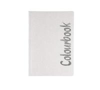 Colourbook Quaderno A4 Glitterata Opaca Righe con Margine, Argento