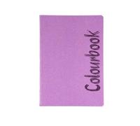 Colourbook Quaderno A4 Glitterata Opaca Righe con Margine, Lilla