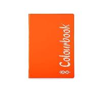 Colourbook Quaderno A5 a Righe Carta 100g Maxi Cento - Blocco Appunti Premium No Ghosting per Scuole Medie e Superiori Arancione