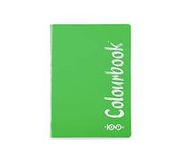 Colourbook Quaderno A5 Matematica Quadretti 4 Mm Per Scuola Medie Superiori Università Formato Piccolo, 80 Pagine, Fogli Spessi 100 Grammi, Copertina Verde Rinforzata, Rilegatura Spillata