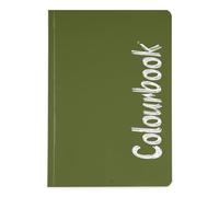 Colourbook Quaderno A5 Matematica Quadretti 5MM Per Scuola Elementari Medie, Quadernino Piccolo Verde Militare, 100 Pagine Carta 100G, Rilegatura Brossurata, Copertina Resistente