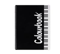 Colourbook Quaderno Musica A4 Pentagrammato Spirale Flessibile