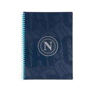 Colourbook Quaderno Spiralato Soft A4 a Righe SSC Napoli, SSCN | Formato A4, Rigatura 1R a Righe, Spirale Soft, Carta 80g FSC, Licenza Ufficiale SSC Napoli