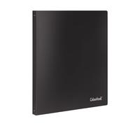 Colourbook Raccoglitore A4 4 Anelli Tondi 15 Mm In PPL Grigio Fumo, Formato 22x30 Cm, Slim E Resistente, Per Scuola Ufficio E Archiviazione Documenti, Copertina Flessibile Semitrasparente