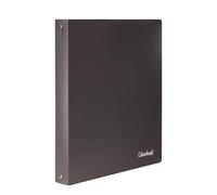 Colourbook Raccoglitore A4 4 Anelli Tondi 30 Mm, Cartellina In PPL 22x30 Cm, Portadocumenti Rigido Per Scuola Ufficio E Casa, Per Fogli A4 E Buste Forate, Colore Grigio Fumo