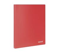 Colourbook Raccoglitore A4 4 Anelli Tondi D15, Cartella Porta Documenti Con Copertina PPL Flessibile Resistente, Formato 22x30 Cm, Colore Rosso, Per Scuola Ufficio Archiviazione