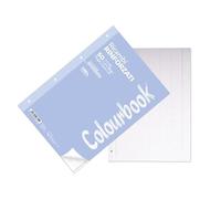 Colourbook Ricambi Rinforzati Per Raccoglitori Ad Anelli A4, Fogli A Righe Con Margine Prima e Seconda Elementare, Banda Rinforzata Trasparente, Carta 90 g, 50 Fogli, Made In Italy